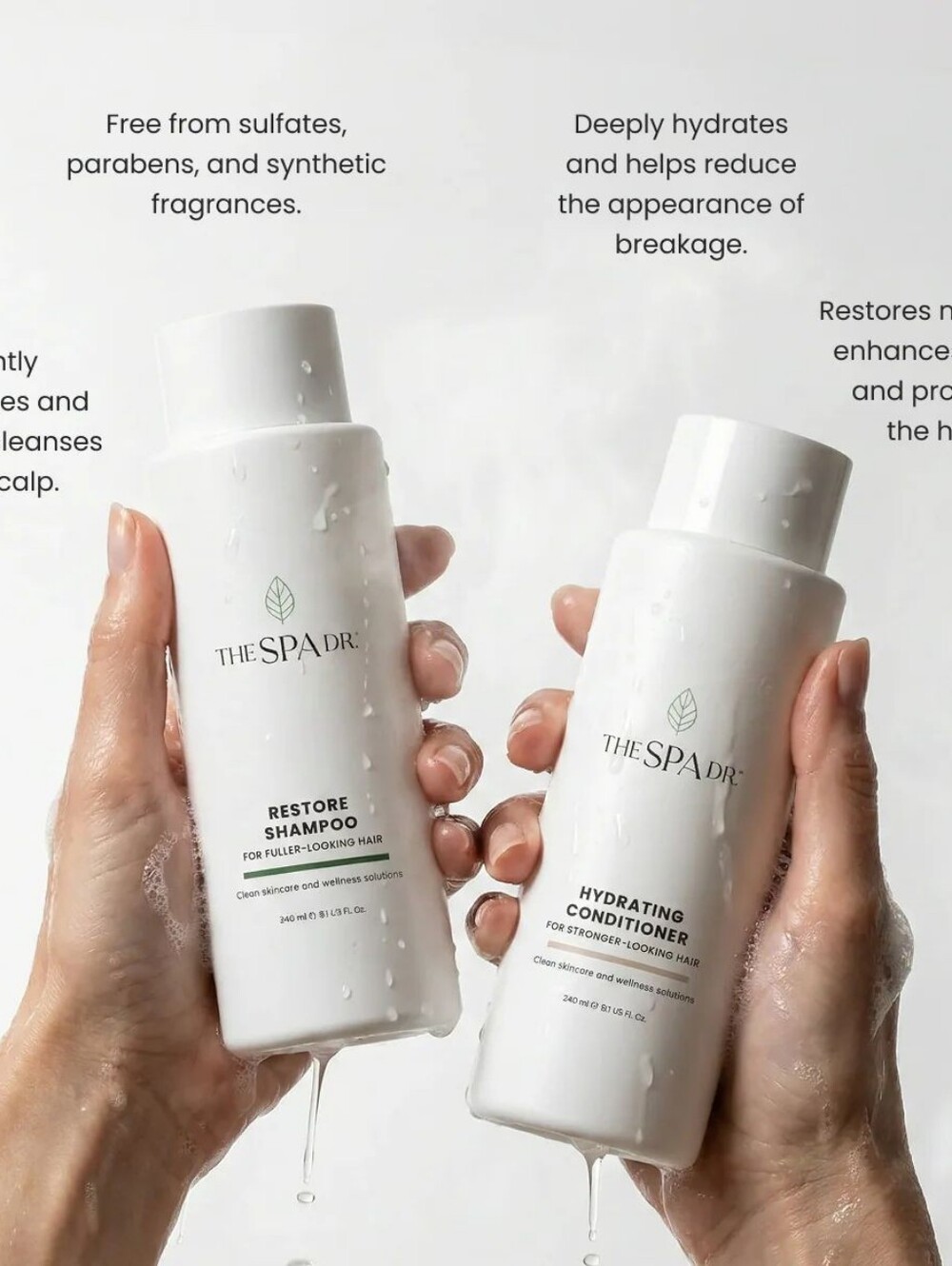 The Spa Dr. Restore  Set Conditioner/Shampoo/NWOB/MRSP$43